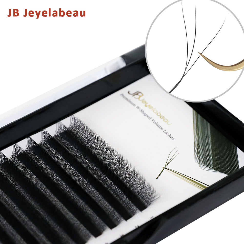 Eyelash Extensions Classic - Профессиональные 3D W-образные ресницы для наращивания,