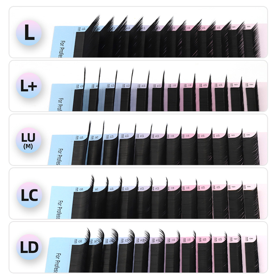 Eyelash Extensions Classic - RUJADE L + LC LD LU(M)