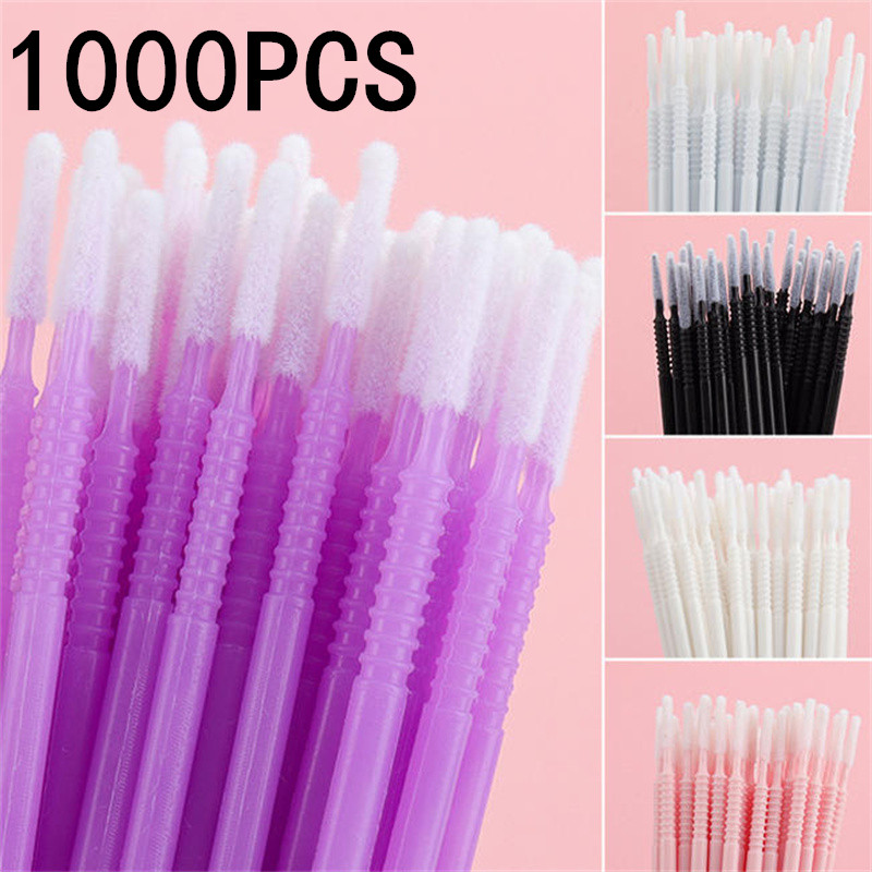 Eyelash Extension Cleaning - 100/200/1000 шт. Одноразовые микро-щеточки для снятия