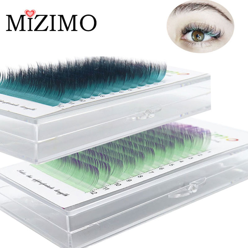 Цветные закрытые ресницы, отде – обзор и цена Eyelash Extension Single Lash