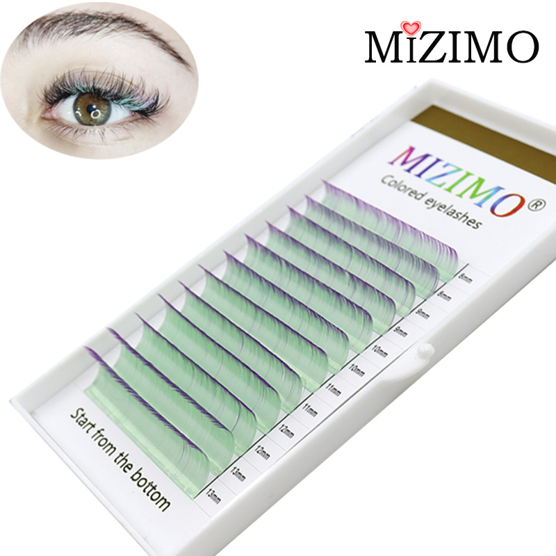 Цветные закрытые ресницы, отде – обзор и цена Eyelash Extension Single Lash
