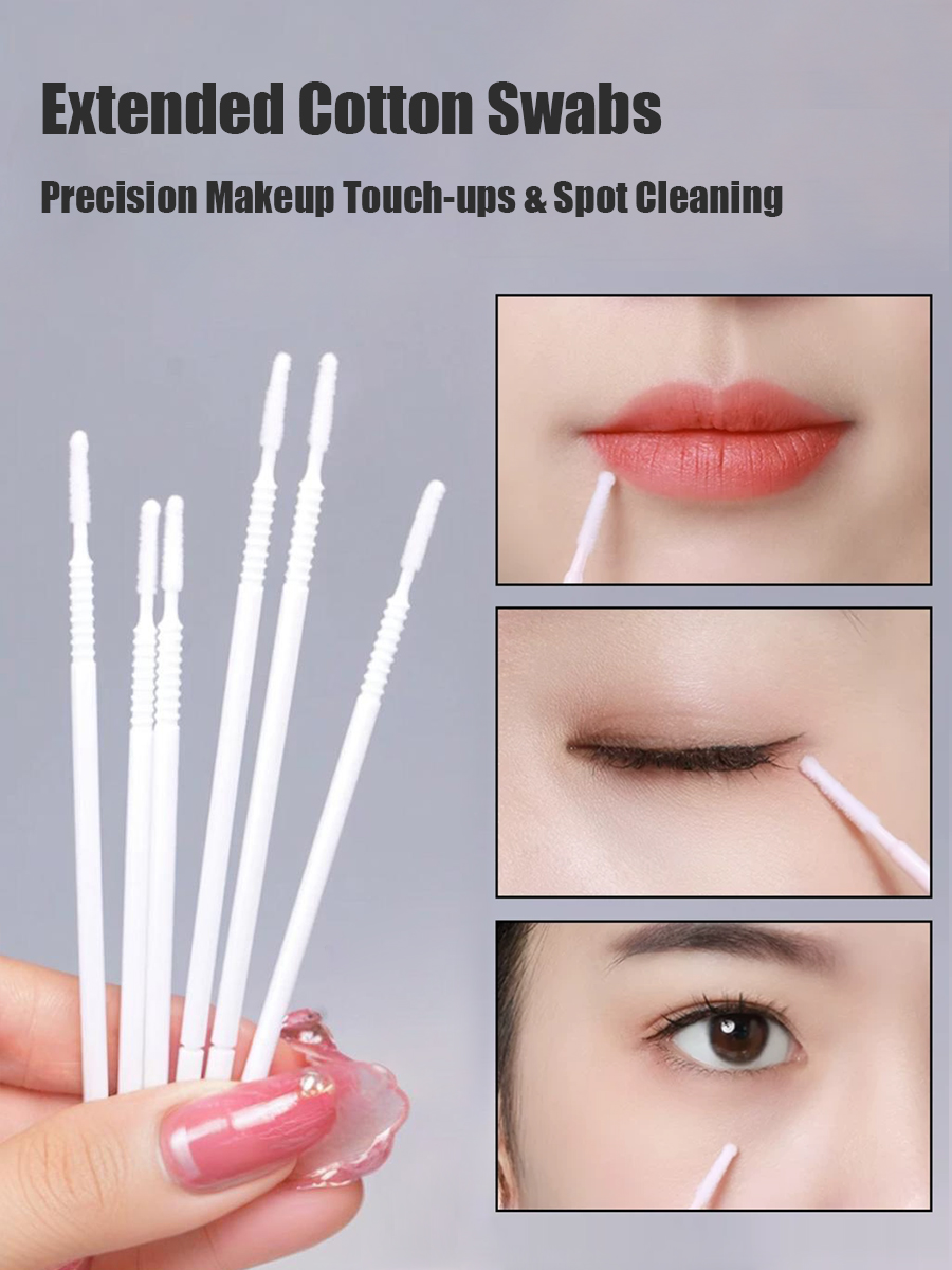 Одноразовые длинные ватные пал – обзор и цена Eyelash Extension Cleaning