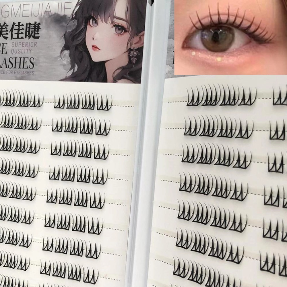 U-образные накладные ресницы б – обзор и цена Eyelash Extension Single Lash